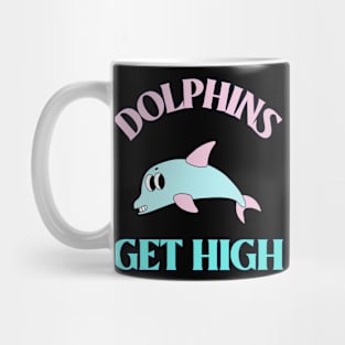 Dolphins Get High Animal Facts Mug